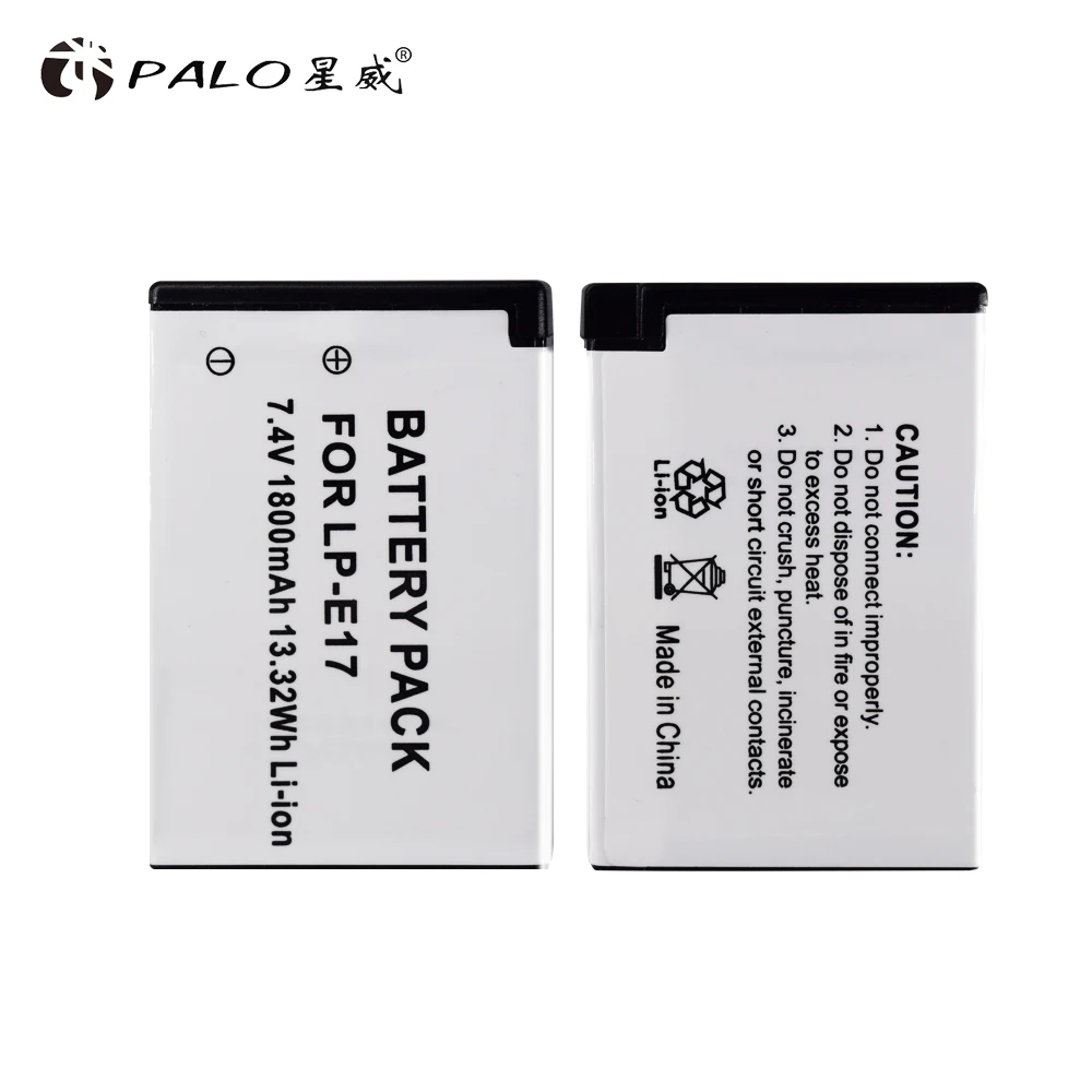 PALO 4 шт. LP E17 LPE17 Перезаряжаемые Камера Батарея + 1 Зарядное устройство для цифровой