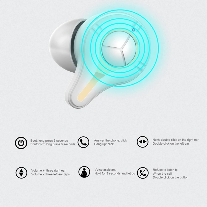 

TWS 5.0 Bluetooth Earphone SE-16 Waterproof Hands-Free Earphone Sport Earbuds with Digital Display Charging Box (White)