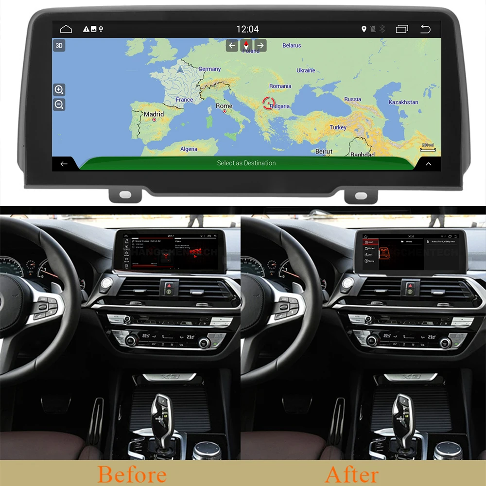 Автомобильный мультимедийный плеер стерео GPS DVD радио навигация Android CIC NBT EVO для BMW