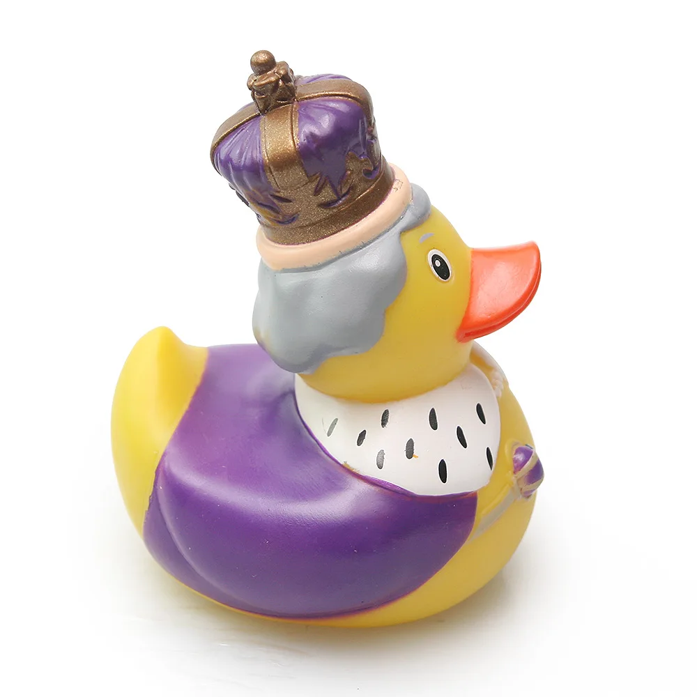 Новинка 2019 детская игрушка для купания плавающая резиновая утка 11 см королевская