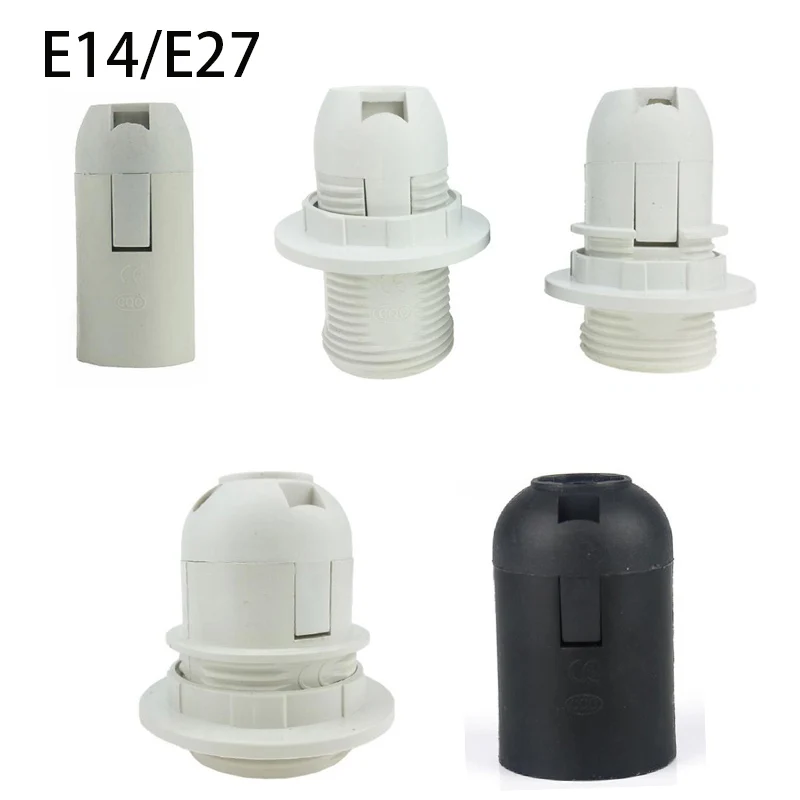 

Винт E14 E27 M10 светодиодный светильник лампы цоколь Кепки Мощность держатель Электрический кулона гнездо абажур конвертер 220V 110v