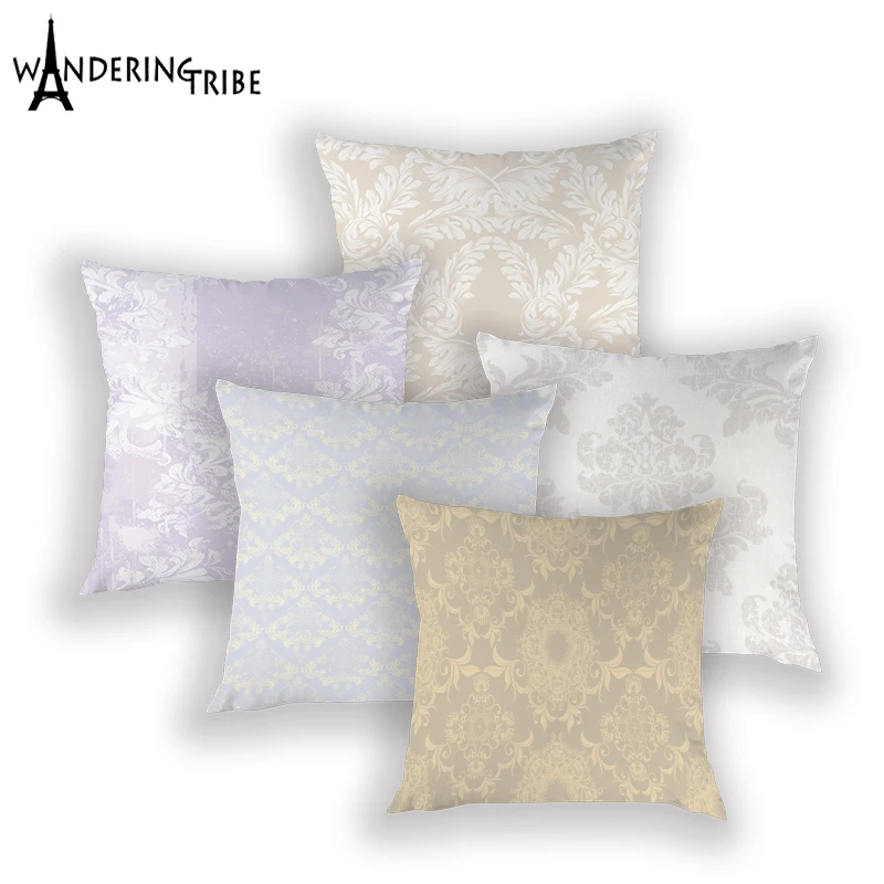 

Flowers Patterns Cushion Cover Nordic Style Home Decorative Pillows Case Polyester Cushions Covers LivingRoom Pillow Kissenbezug