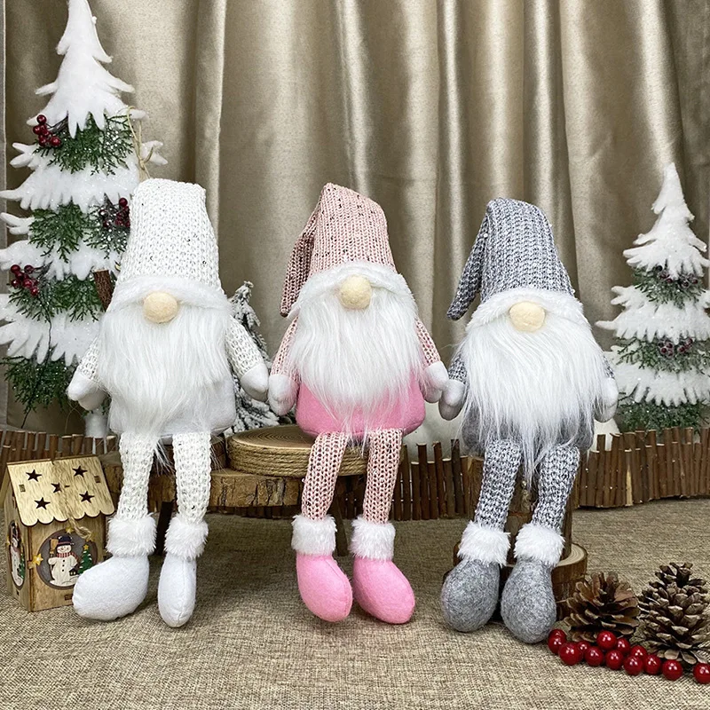 

Faceless Beard Doll Christmas Decoration for Home Christmas Ornament Xmas Tree Hanging Santa Claus New Year 2021 Merry Christmas