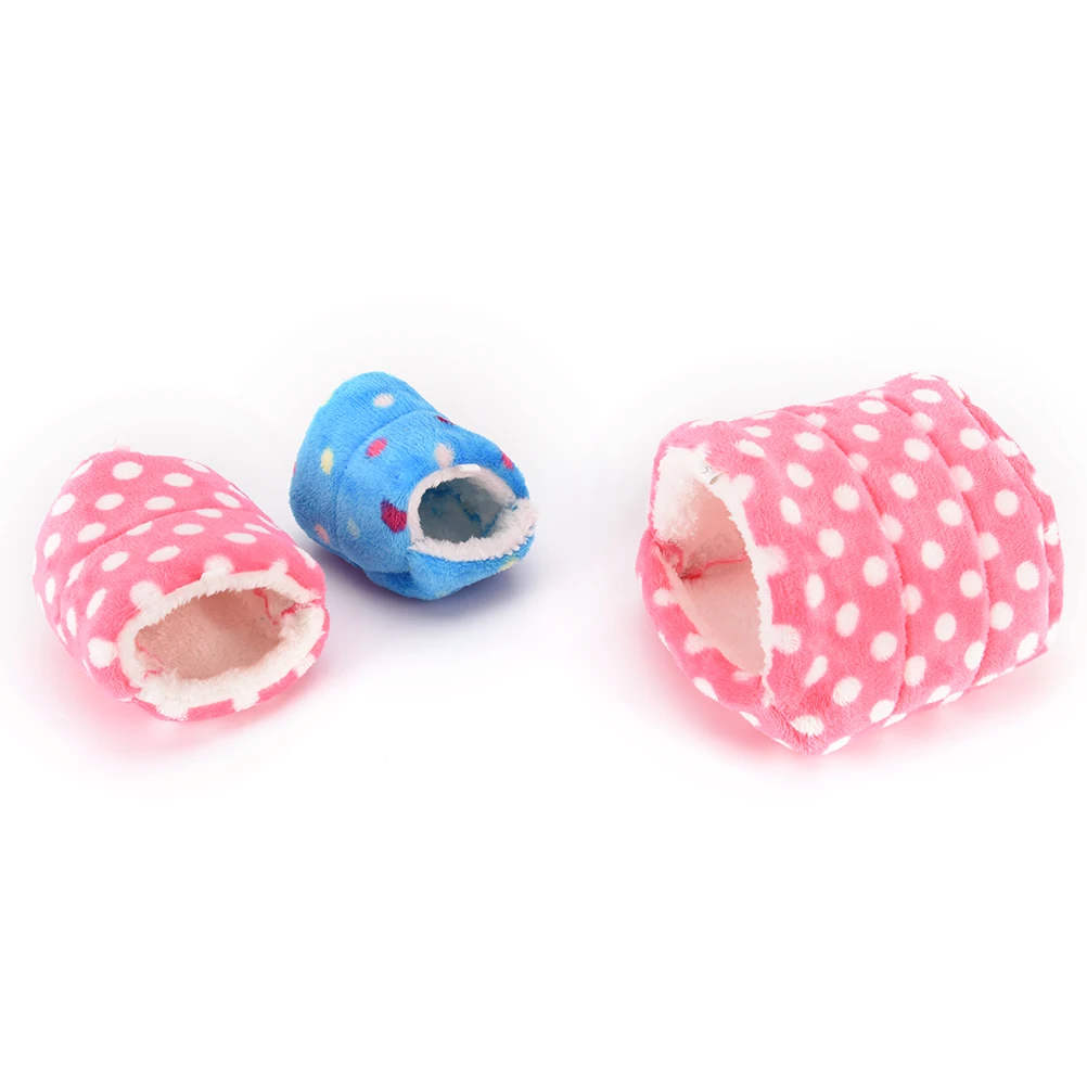 

Mini Animals Hamster Bed Cotton Pet Nest Guinea Pig Squirrel Bed Nest Hamster House Cage Accessories S/M/L Size