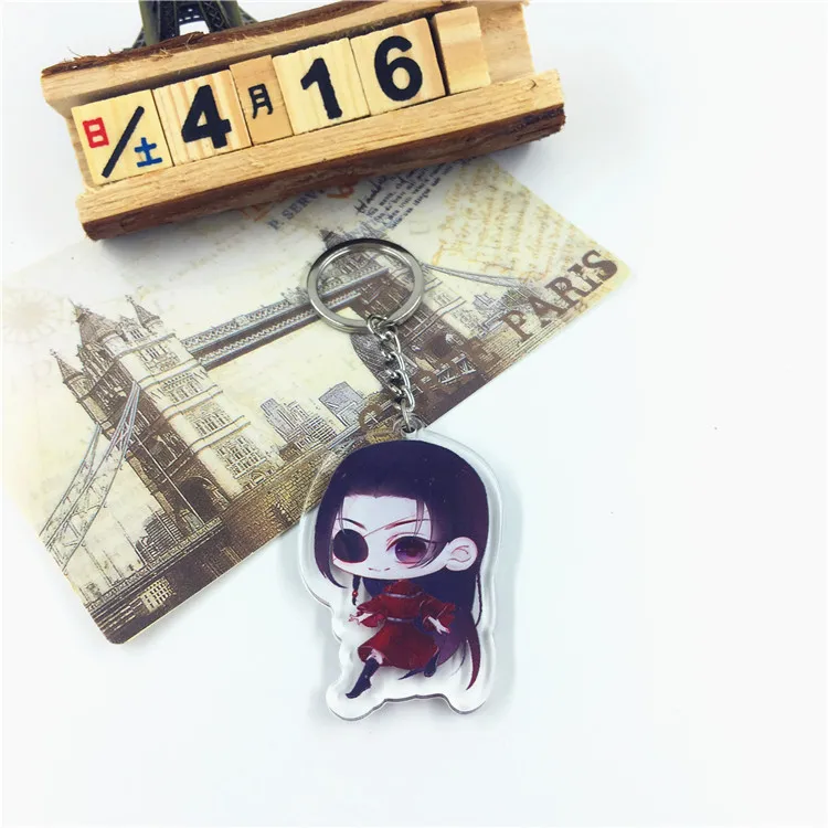 1 шт. Tian Guan Ci Fu key huacheng xie lianHua cheng акриловый брелок Кольца Подвески