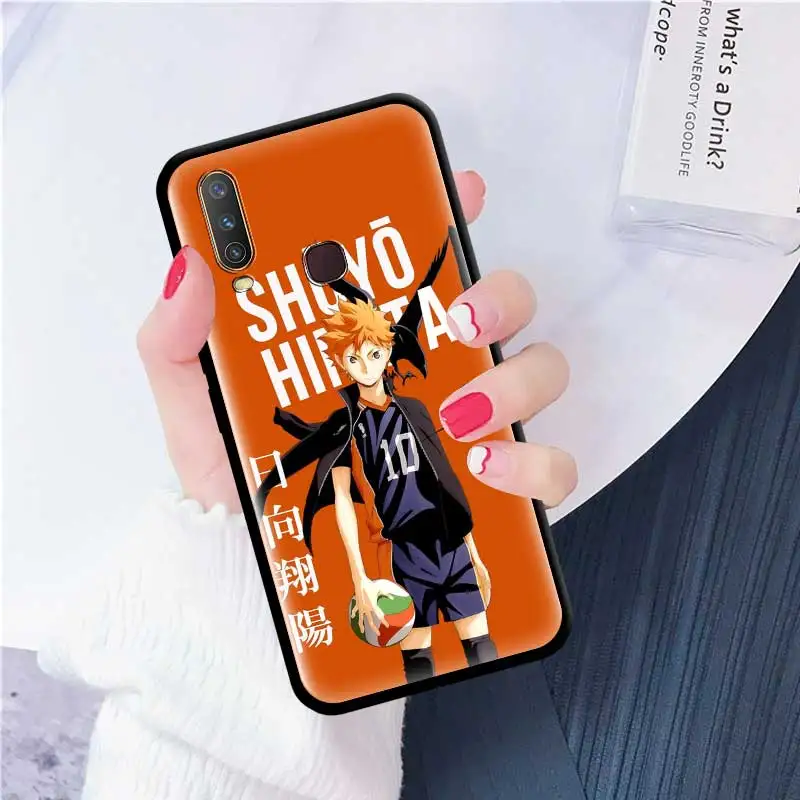 

Phone Case for VIVO Y12 Y19 neo Y50 X50 Pro Plus Z6 Z5x iQOO 3 5 Z1x Soft Silicone Cover Back Coque Haikyuu Hinata Attacks Anime