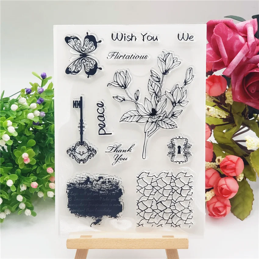 

11x16CM Easter elf transparent seal clear stamps silicone seal roller stamps DIY scrapbook album / card production