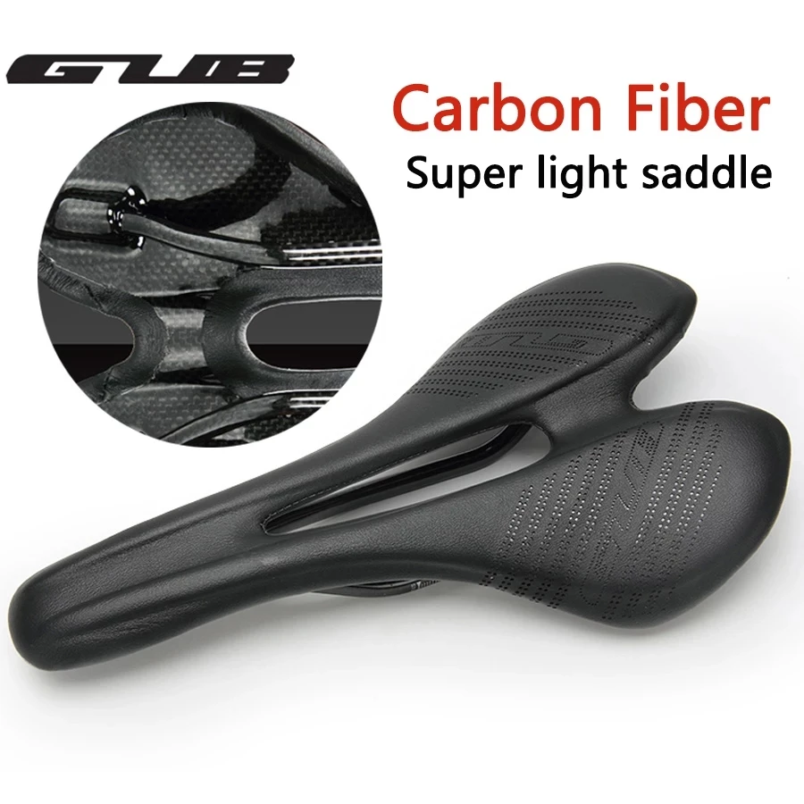 

Newest GUB-1158 Road MTB Fixed Gear Bike Bicycle T700 3K full carbon fibre hollow out Saddle Seat cushion ONLY 150g