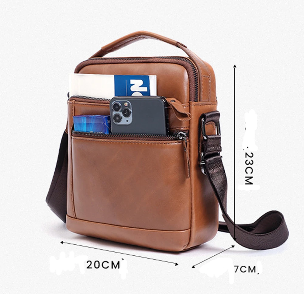 

Мужская сумка-мессенджер, новая деловая кожаная сумка, кожаная повседневная модная мужская сумка, сумка на плечо, сумка