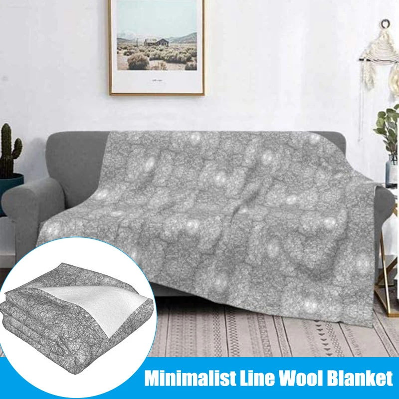 

Новейшее минималистичное шерстяное одеяло, супермягкое микро-декоративное покрывало, летнее легкое теплое фланелевое одеяло
