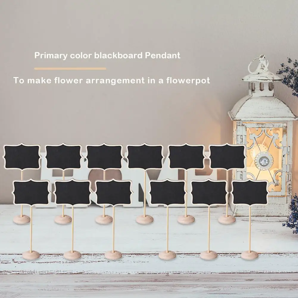

15pcs Chalkboard Blackboard Message Table Number Wedding Party Information Board Necessary Household Decoration Gadgets