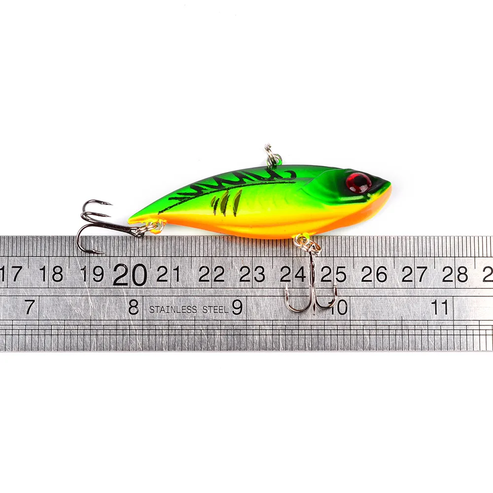 

1 Pcs Hard Fishing Bait 11G 6.5CM Sinking Bait Vibrating Rattan Hook Wiggler Deep Submergence Marine Artificial Plastic Bait