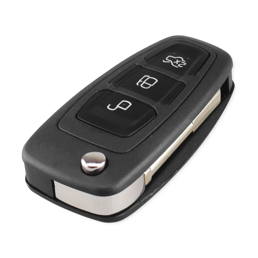 Складной флип ключ KEYYOU с 3 кнопками для Ford Focus Mk1 Mondeo Transit styling smart key cover Fob|Ключ от