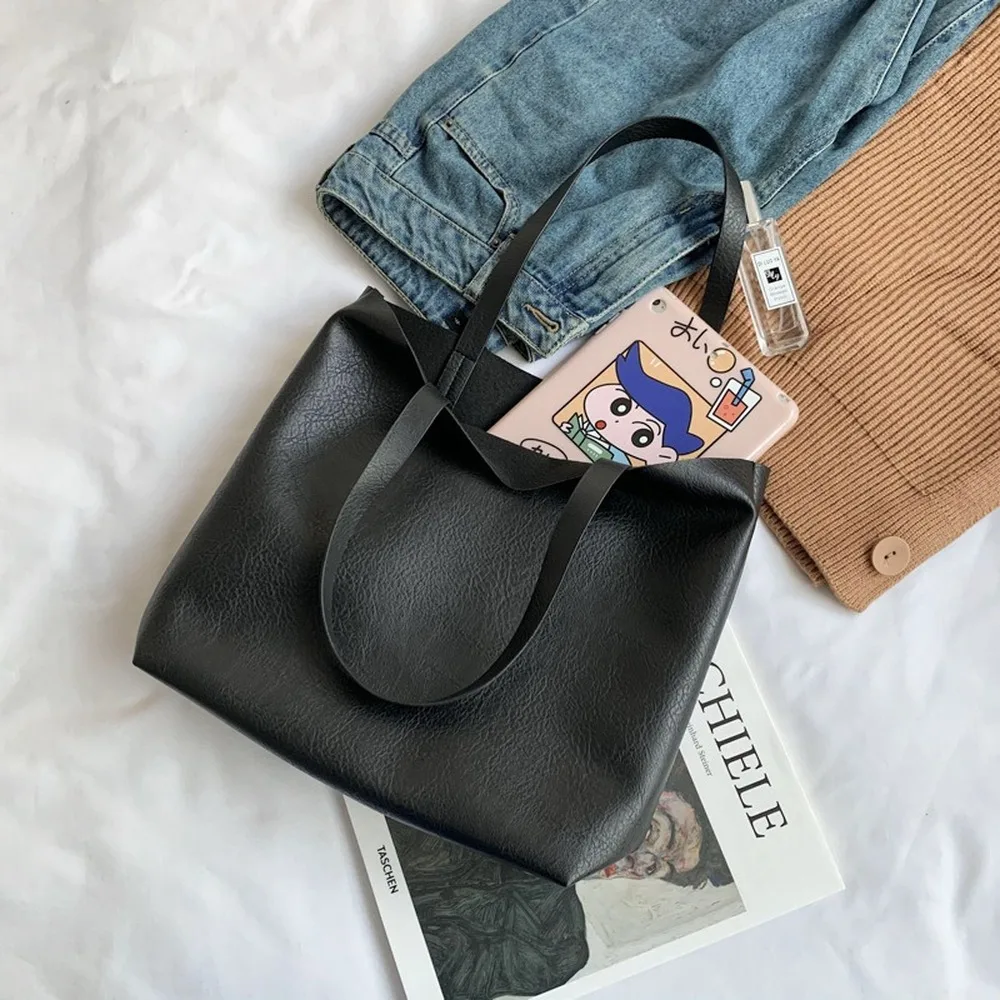 

Korean Style Fashion Trend with Retro One-shoulder Bag Handbag College Students Class Handbag Tote Bag