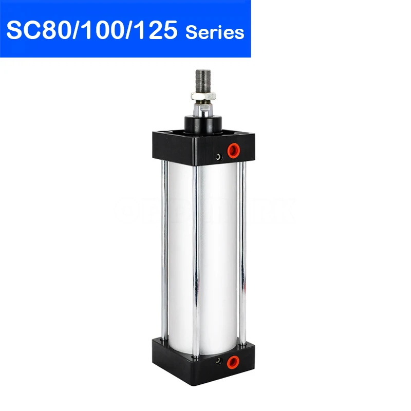

Standard Air Cylinders 80/100mm Bore Double Acting Pneumatic Cylinder SC 100/75/100/125/150/175/200/250/300mm Stroke