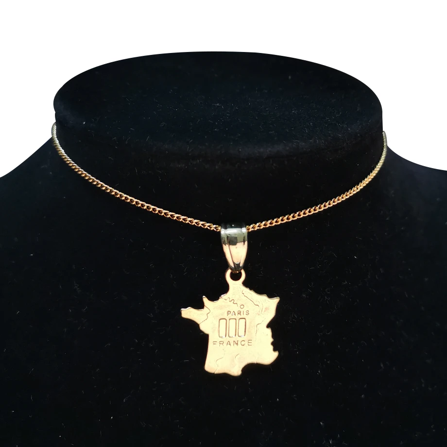 Женское колье с подвеской в виде ключа и мусульманской карты|Колье| |