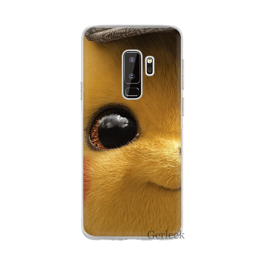 Чехол для телефона для samsung Galaxy M10 M20 M30 M40 S6 S7 край S8 S9 S10 S10e Plus Note 8 9 S3 S4 S5 твёрдая обложка с рисунком Пикачу