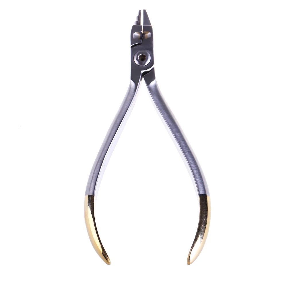 Зубные кодовые плоскогубцы KIM с режущим трапециевидным наконечником изогнутые