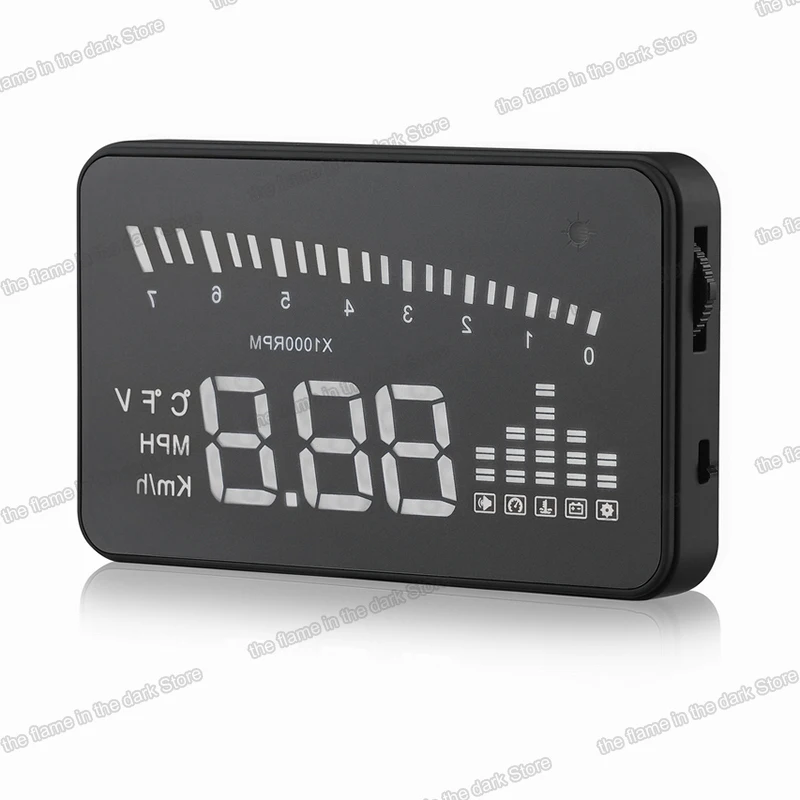 

lsrtw2017 3.5 inch screen Car hud head up display Digital car speedometer for porsche cayenne panamera macan boxster cayman