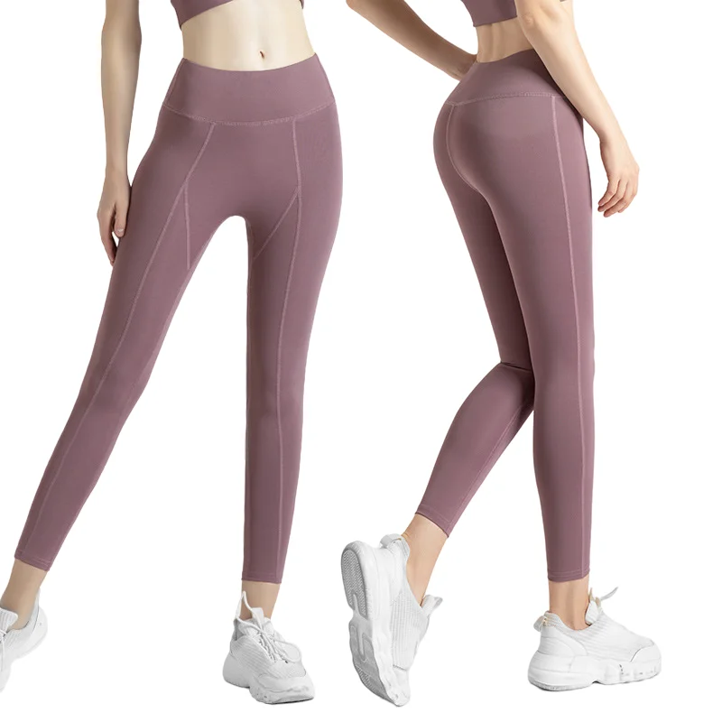 Новинка спортивные штаны для фитнеса женские обтягивающие бедра леггинсы с