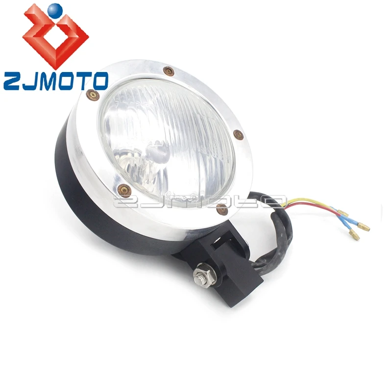 Old School Алюминий Мотоцикл аксессуары головной светильник передняя фара
