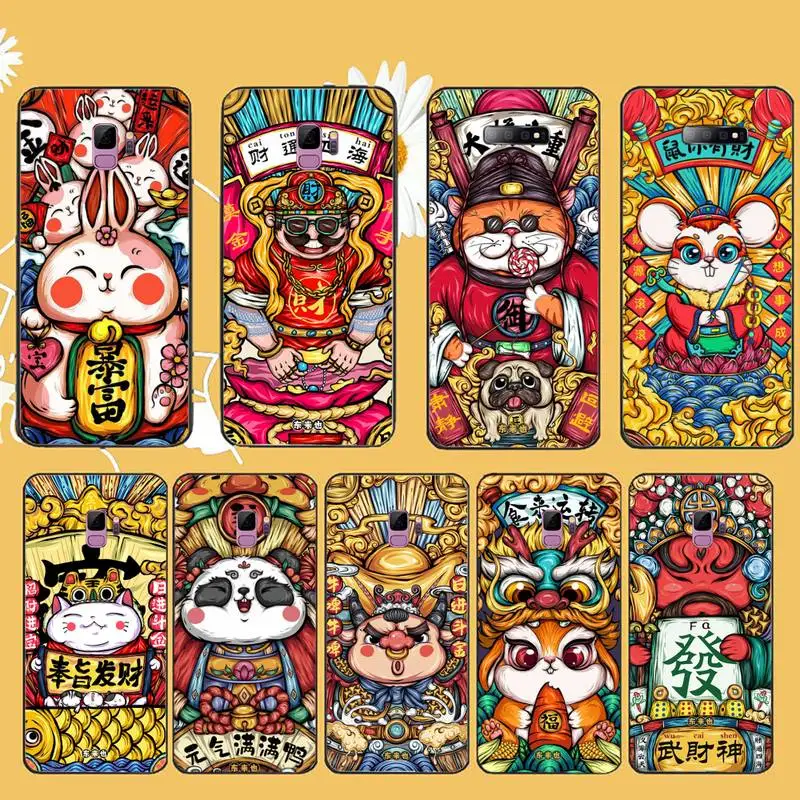 

Chinese style God of Wealth Phone Case For Samsung galaxy A S note 10 12 20 32 40 50 51 52 70 71 72 21 fe s ultra plus