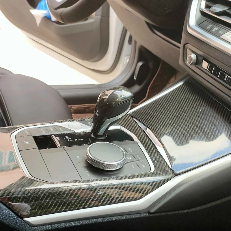 

for BMW 3 Series G20 G28 2018-2020 Carbon Fiber Gear Shift Knob Cover Trim Car Interior Accessories