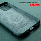 Оригинальный магнитный чехол для беспроводной зарядки Magsafe для iPhone 12 11 13 Pro Max mini XR XS MAX X 8 Plus SE, чехол, аксессуары