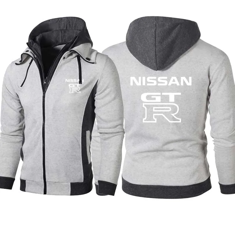 

Модная GTR мужская хлопковая куртка с капюшоном с принтом логотипа автомобиля, Повседневная весенне-осенняя Высококачественная Мужская кур...