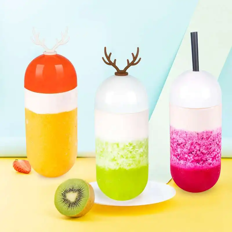 One-time capsule plastic bottle cold drink fruit juice Milk Tea Cup fresh milk yogurt custom-made | Дом и сад