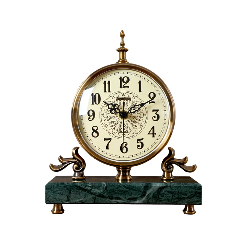 

EUROPEAN STYLE VINTAGE TABLE CLOCK LUXURY SILENT CREATIVE DESKTOP ALARM CLOCK LIVING ROOM RELOGIO DE MESA HOME DECOR NEW DA60ZZ