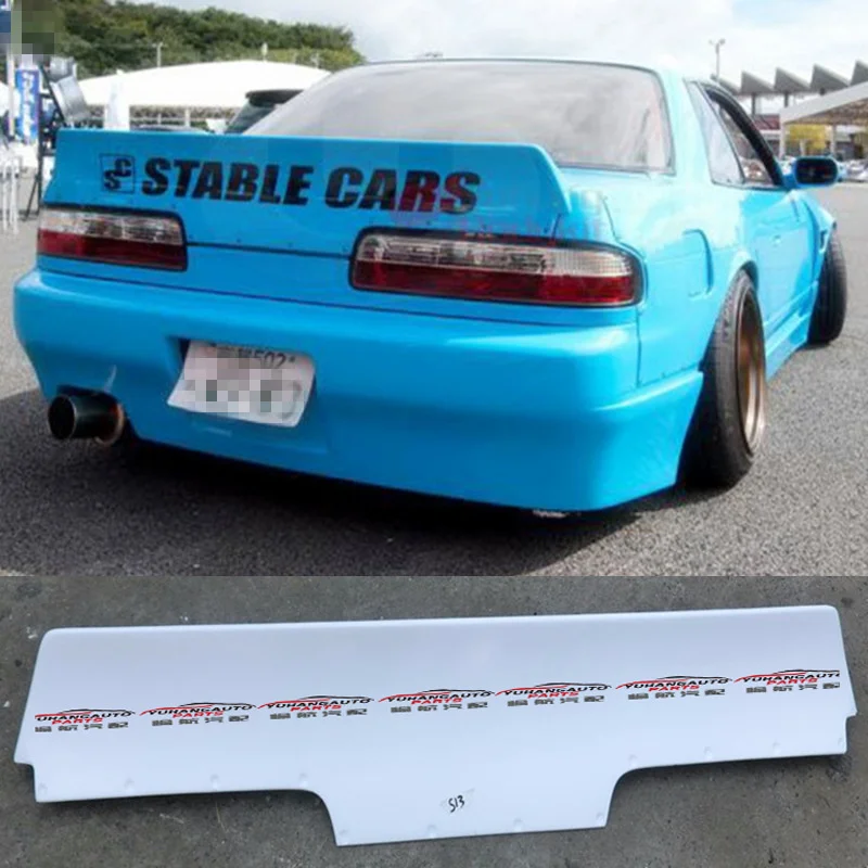 Подходит для 89-94 Nissan S13 Silvia Ps13 Rocket Bunny ствол из стекловолокна Малый нажимной хвост |