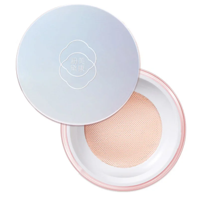 

Rose Plant Oil Control Loose Powder Whitening Brighten Makeup Mineral Powder Tool ZGOOD