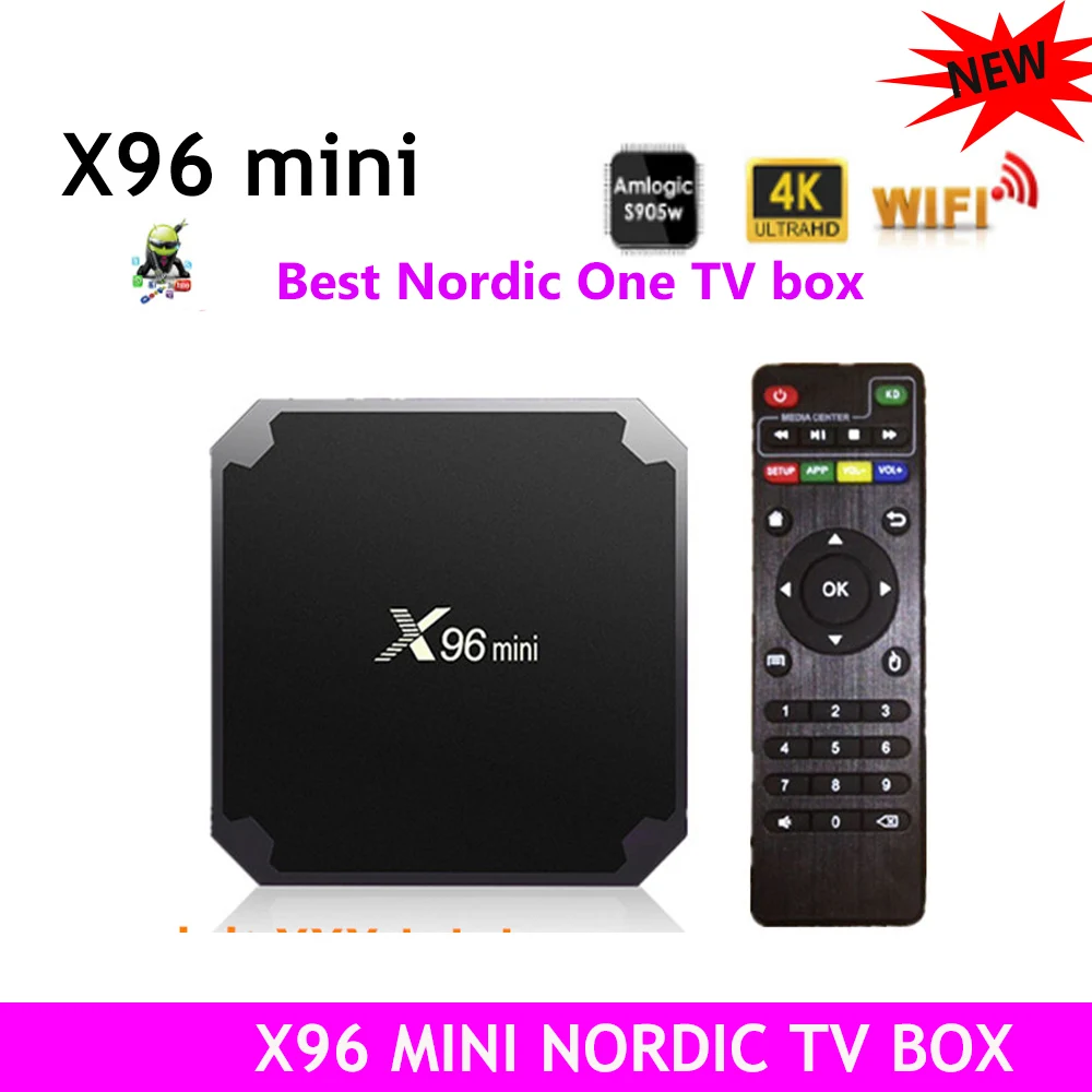 Фото Лучшая ТВ приставка X96 MINI + в скандинавском стиле min Amlogic S905W четырехъядерный