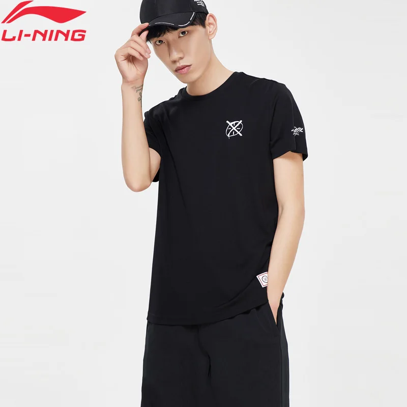 Li-Ning Men Wade Basketball One Last Dance Jersey Regular Fit Cotton LiNing li ning Sports T-shirts Tees Tops AHSP673 MTS3114 | Спорт и