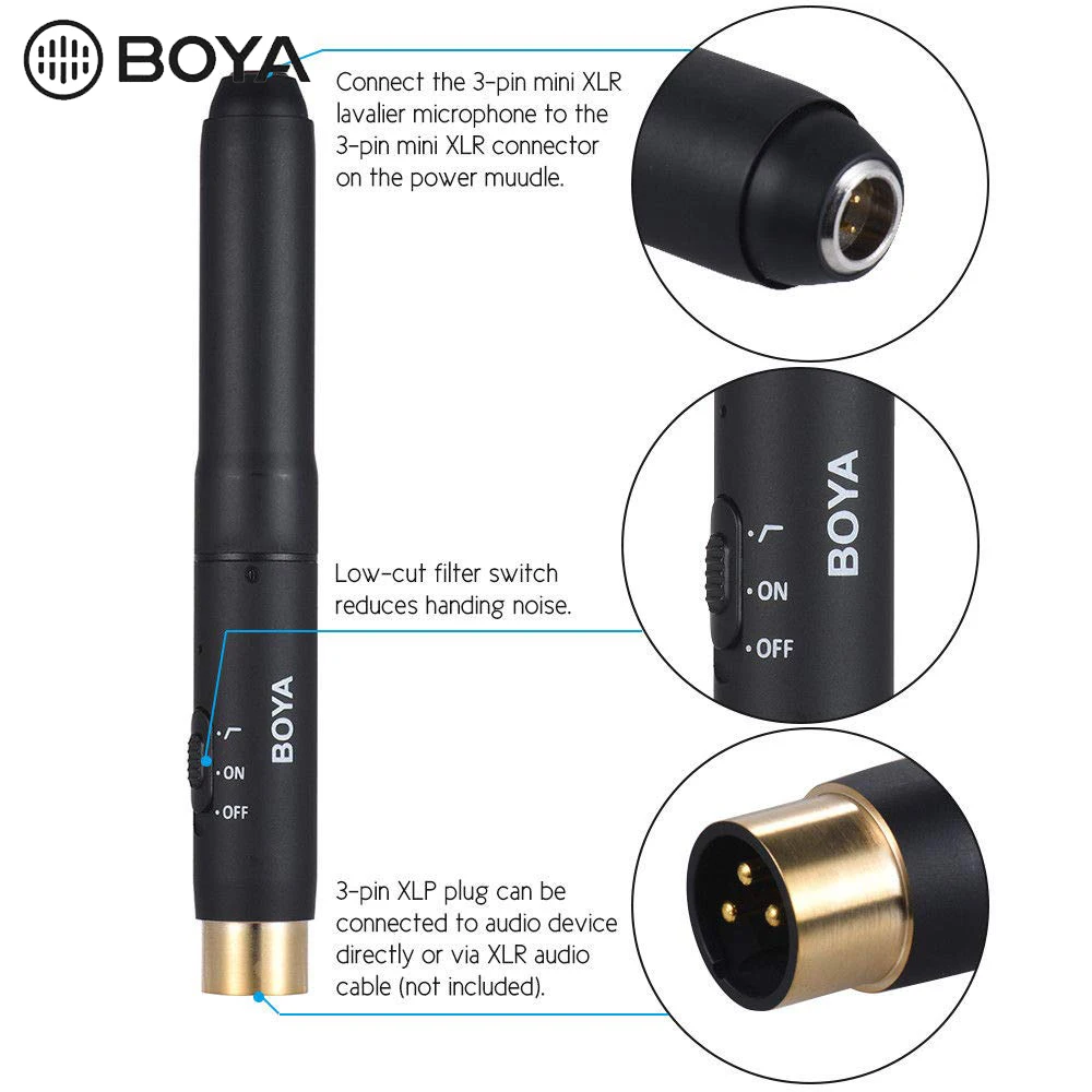 BOYA BY-M11OD профессиональная всенаправленная XLR Lavalier микрофонная система для
