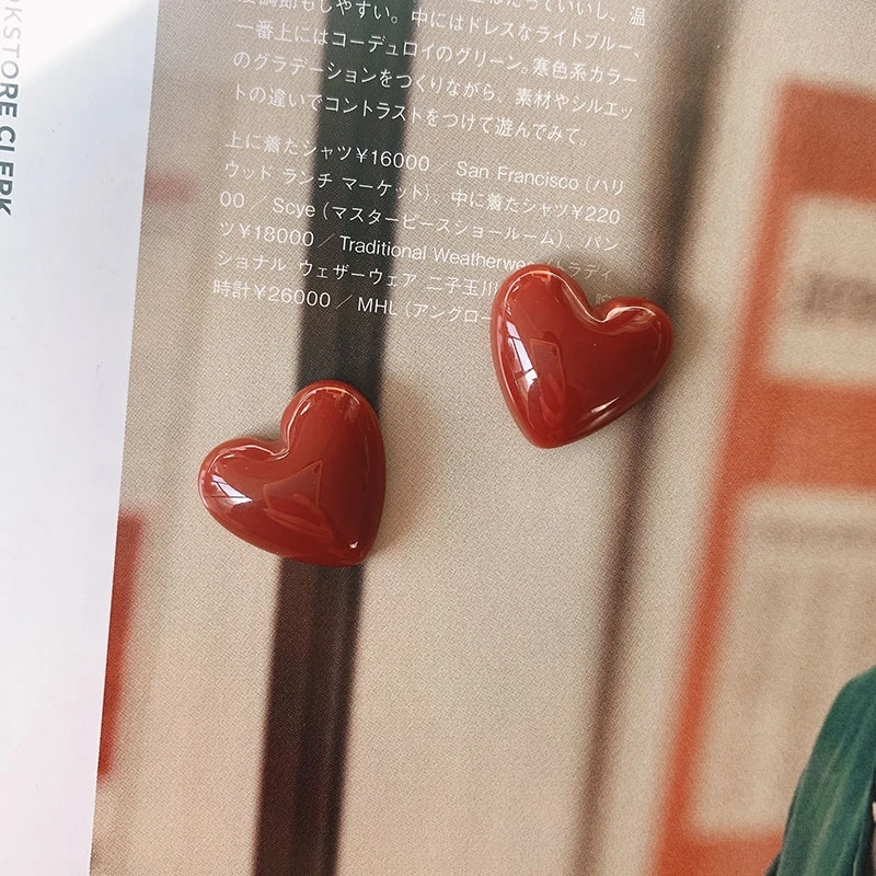 10PCS любовь сердце милый мини магнит 18 мм маленький холодильник фото стены сувенир