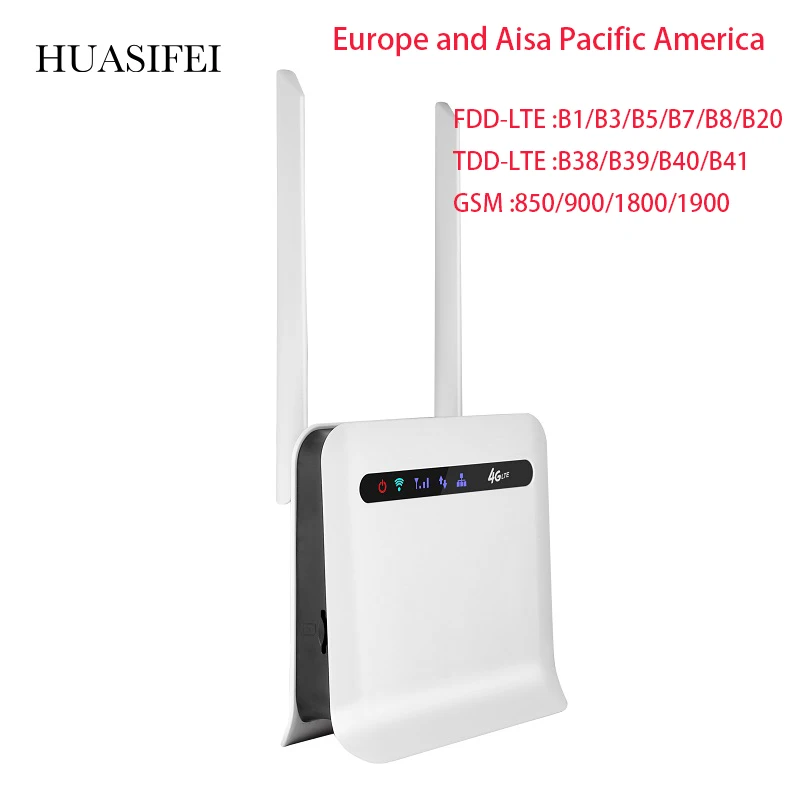HUASIFEI роутер 4g Sim-карта 300 Мбит/с беспроводной CPE 3G/4G LTE модем Мобильная точка