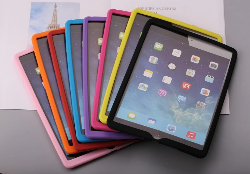 Мягкие прозрачные силиконовые резиновые ТПУ чехол гелевый Чехол для iPad Air 2