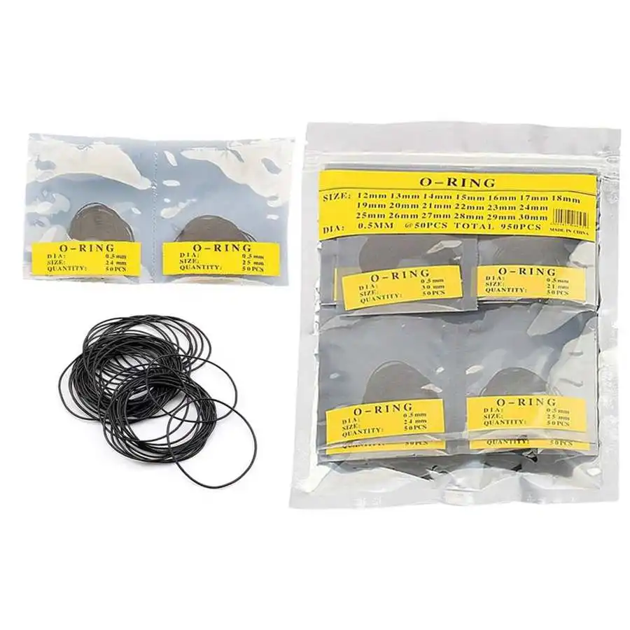 950 шт./упаковка резиновые уплотнительные прокладки для задней крышки часов 0 5/0 6