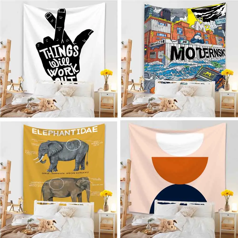 

3D печать мультфильмов гобелен настенный эстетический домашний фон пляжное полотенце Коридор Спальня гостиная настенное украшение