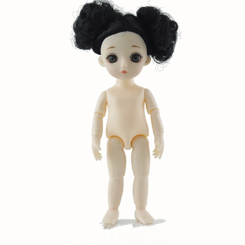 Black E 13 подвижных шарнирных 15 см 1/8 куклы игрушки BJD Детская кукла Обнаженная Женская мода тела Куклы Игрушки для девочек подарок нормальная кожа - Цвет: Black E