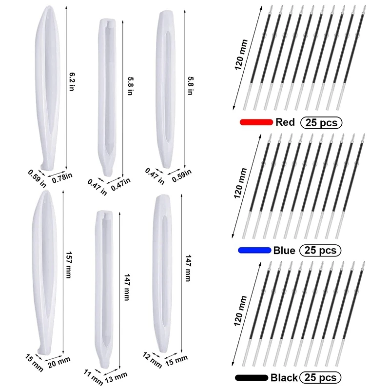 Силиконовые формы в форме каучука для самостоятельной сборки 6 шт. Свеча ручки с 75