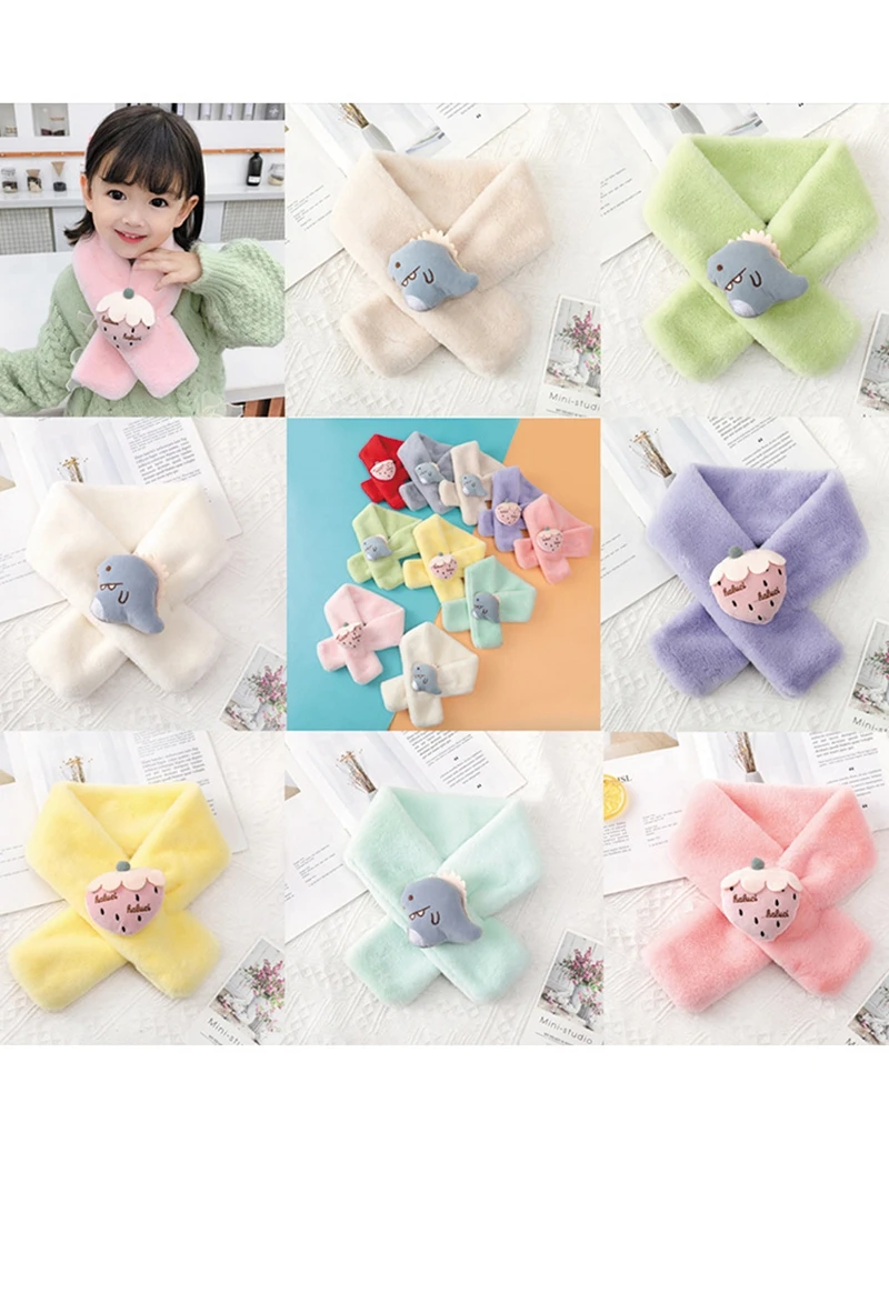 

Kid's Scarves Children Boys And Girls Kids Keep Warm Shawls Scarves Collar Thickening Winter Scarf toddler winter scarf