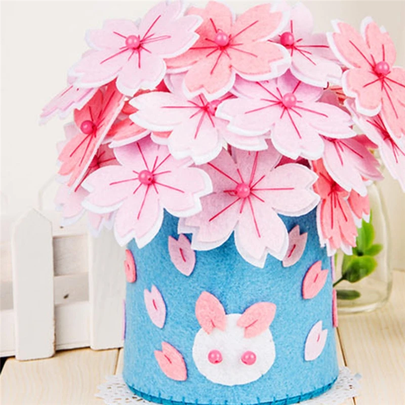 Имитация букета из войлока искусственные цветы ручной работы для свадебной