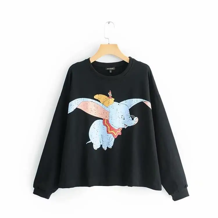 QQ0430 Sweatshirt Осень-зима, футболка с капюшоном, джемпер, пальто с изображением короля льва, топ с капюшоном, женская одежда, свитер, пуловер, уличная одежда с героями мультфильмов - Цвет: QQ0430 Sweatshirt
