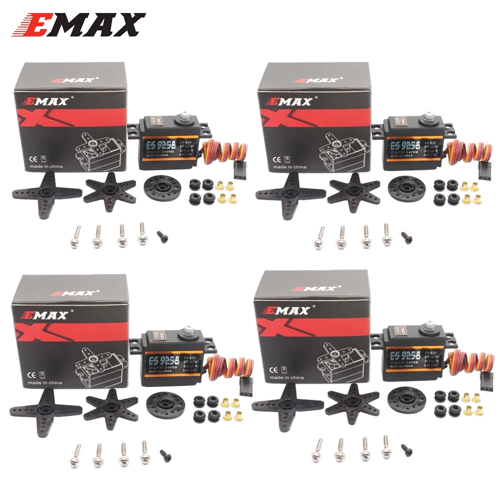 ES9258 Servo 4 шт./лот EMAX цифровой сервопривод с металлической шестерней 27 г/3 кг/ .05 сек