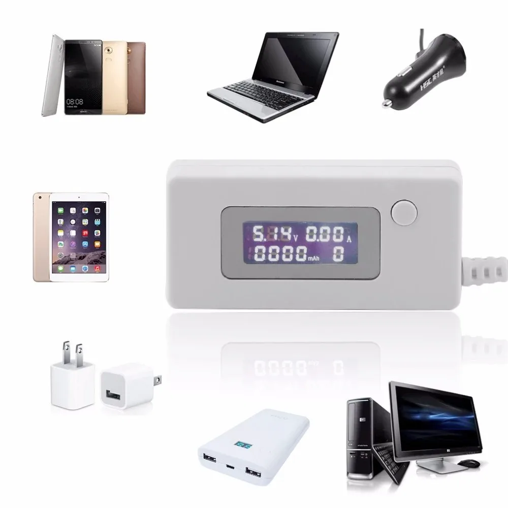 

Портативный USB-тестер с ЖК-дисплеем