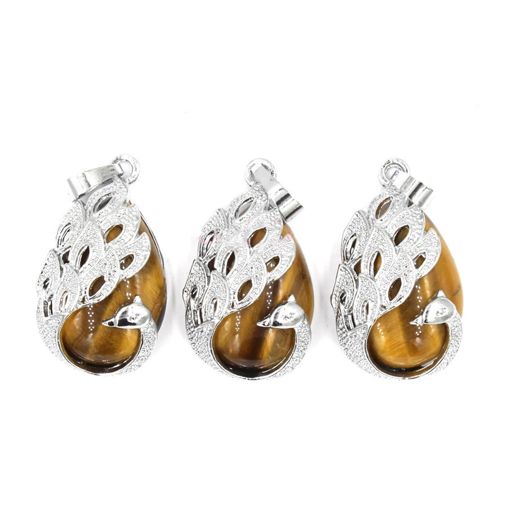 Joyagift элегантная красочная подвеска в виде павлина с кристаллами ожерелье