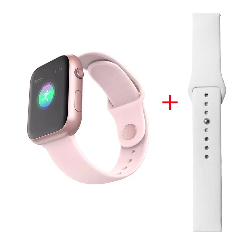 pink white strap LEMFO SX16 Смарт часы для мужчин кровяное давление Водонепроницаемый Bluetooth 4,0 для Apple часы для женщин IP67 - Цвет: pink white strap